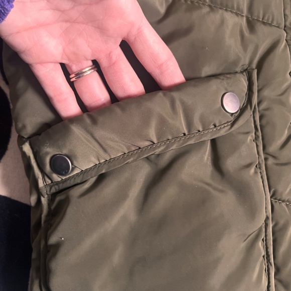 Zara Girls Army Green Jacket Size 8 - Picture 4 of 4
